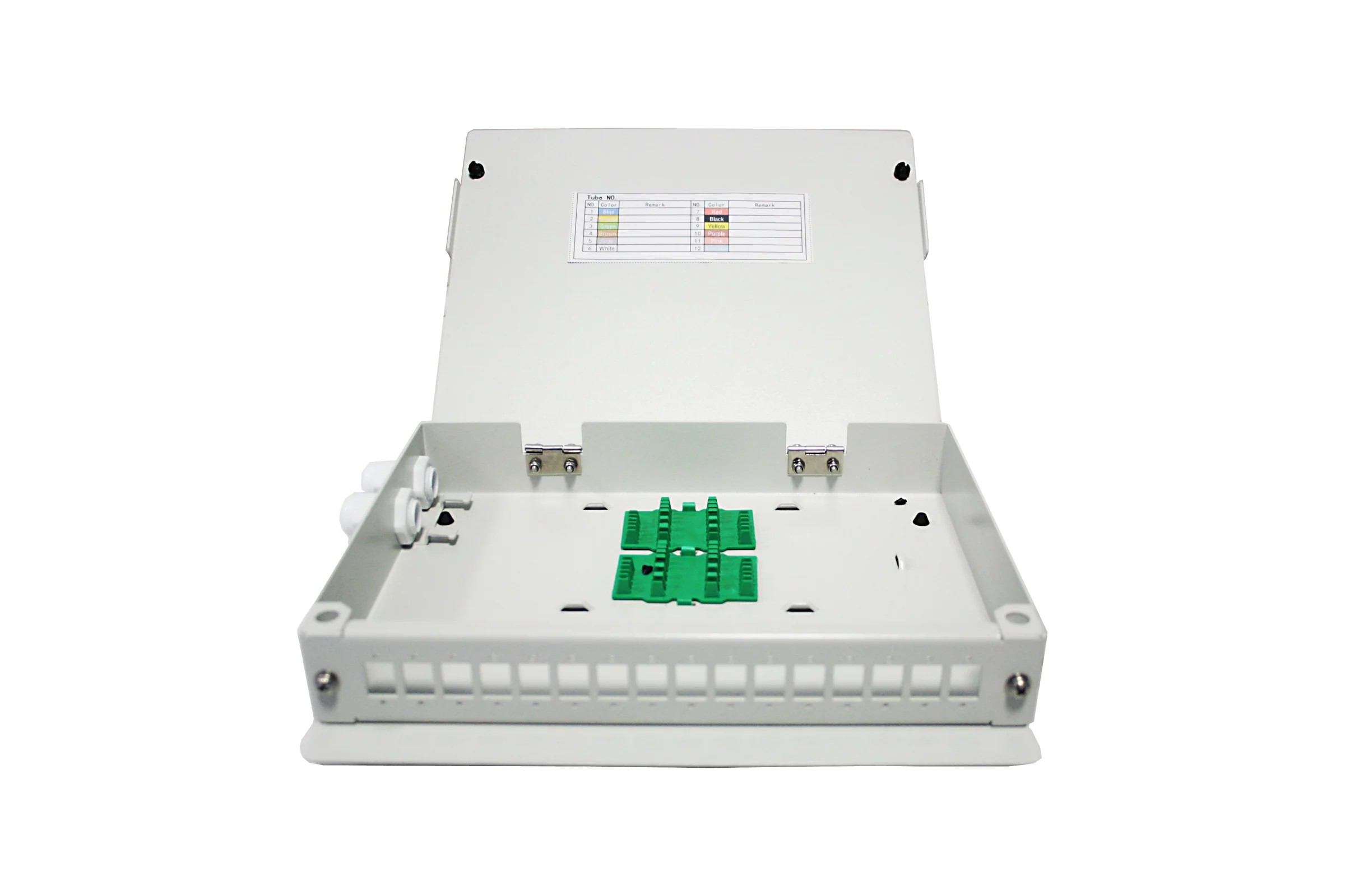 60008020  CAJA SUPERFICIE TERMINACION FIBRA 8 PUERTOS ST+SC SIN ADAPTADORES
