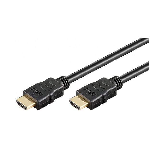 61149  Cable HDMI A-A  0,50 metros Negro 4K 60Hz (2160p) 18 Gbit/s Series 2.0 CCS Bulk