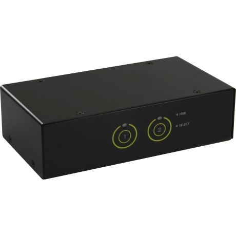 62622I  KVM Switch, 2-port, HDMI, USB 3,0 Hub, con audio Sobremesa