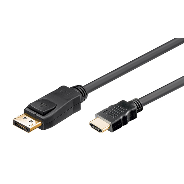 64835  Cable  1,00m Negro DisplayPort 1.2 Macho a HDMI 1.4 Macho