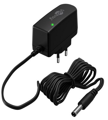 64978  Fuente de Alimentacion 12V 12W 1A Conector 5.5mmx2.5mm Goobay