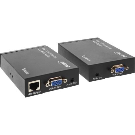 65012  Kit Extender 300 metros VGA sobre Cat. 5e/6 con Audio (300 m) InLine