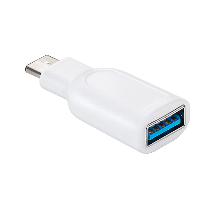 66262  Adaptador USB-C Macho a USB-A Hembra 15W  5Gb/s OTG Compacto Blanco Goobay