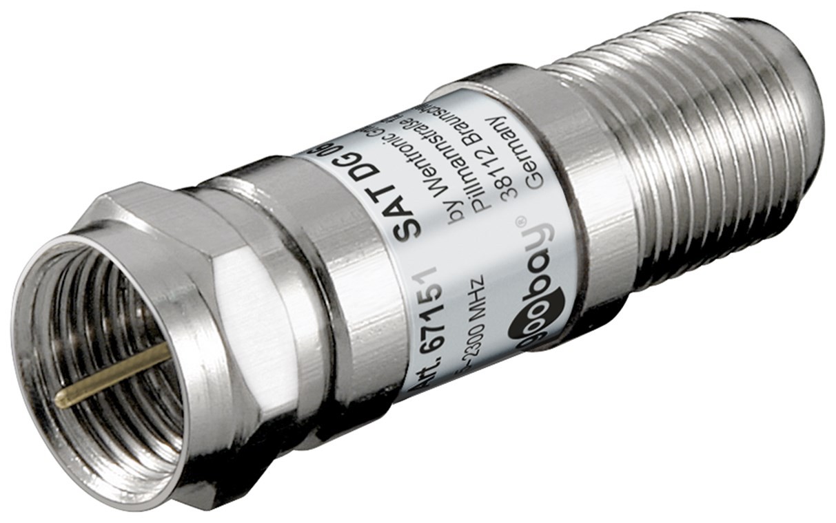 67151  Atenuador SAT de  6 dB 
Conector hembra > Toma hembra