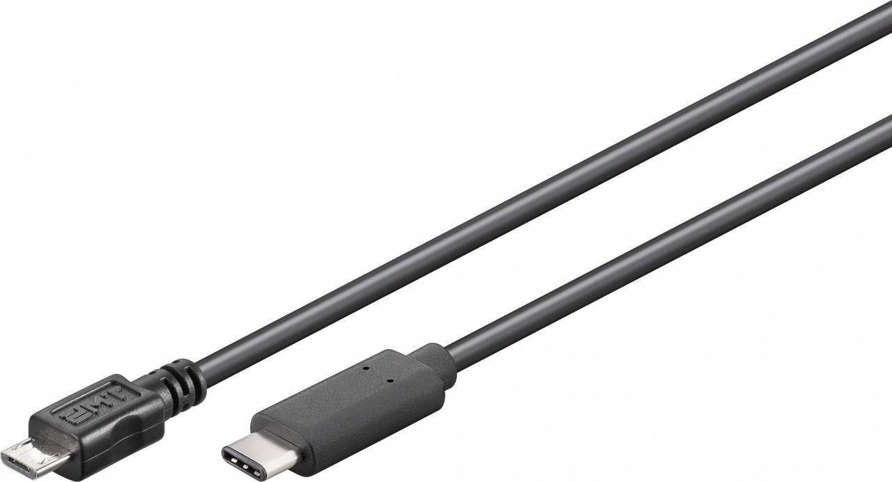 67993  Cable USB-C M a Micro B M 1.0 m 2,5W 480Mbit/s