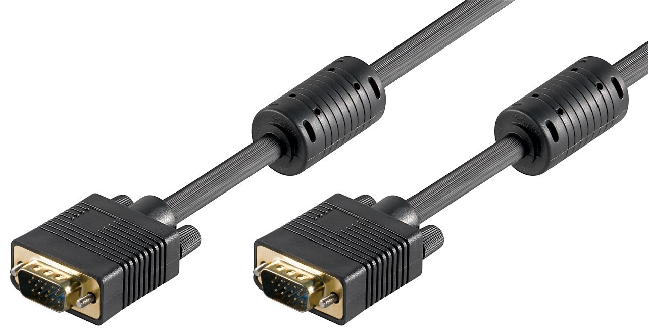 68139  Cable VGA Macho-Macho 15 metros 3C+8 Negro con  ferritas