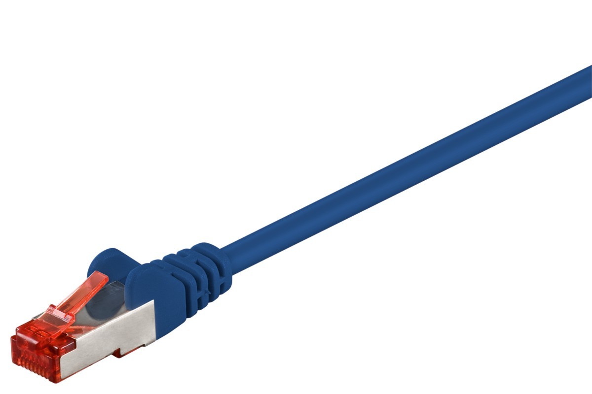 68270  Latiguillo CAT 6, S/FTP,  5.00 m, Azul, LSZH Goobay