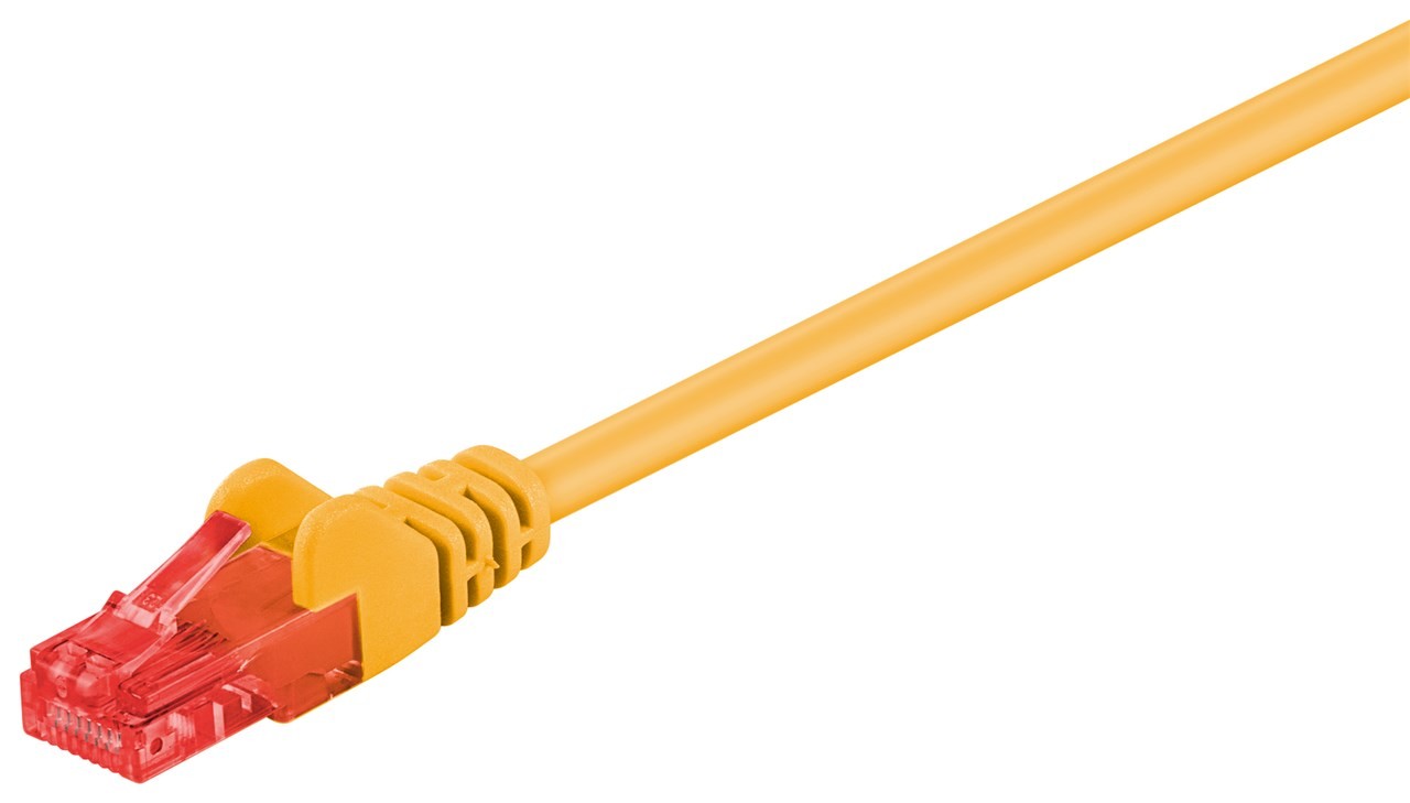 68448  Latiguillo CAT 6, U-UTP, 15.00 m, Amarillo, CCA-PVC