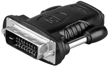 68482  Adaptador HDMI-A Hembra - DVI-D (24+1) Macho  Dual Link Goobay