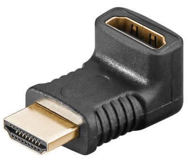 68782  Adaptador HDMI-A Hembra - HDMI-A Macho Codo 90º Vertical 4K Ultra HD 2160p (60 Hz)