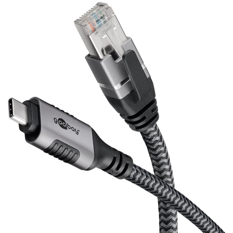 70696  USB-C 3.1 to RJ45 Ethernet Cable, 1 m