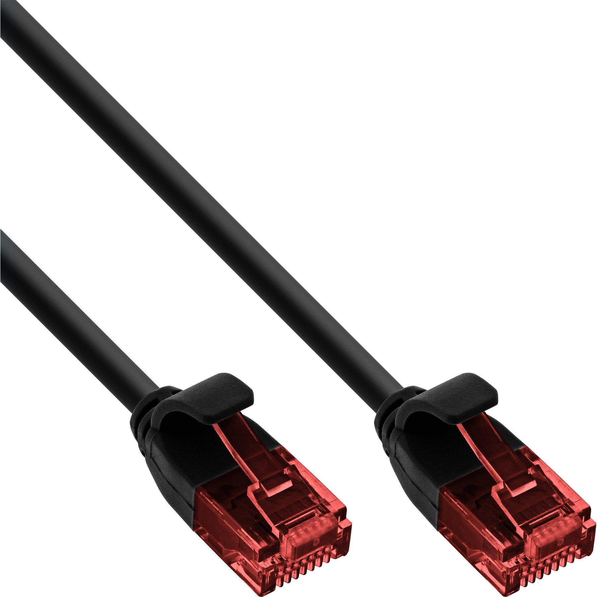 71207S  Latiguillo CAT 6, U-UTP,  7.50 m, Negro PVC-CU Cable Slim Ultra delgado (AWG) 32