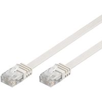 71601W  Latiguillo CAT 6, U-UTP,  1.00 m, Blanco, Plano CU-PVC InLine