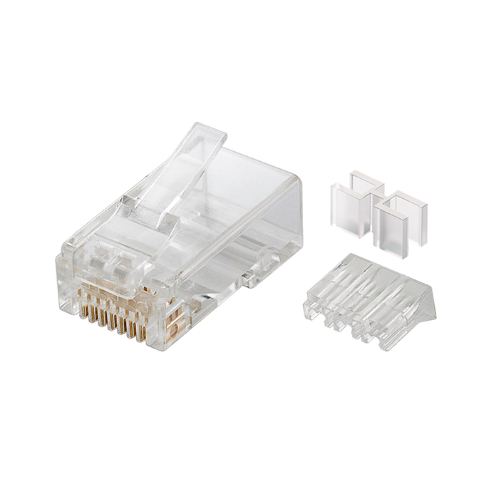 72501  Conector RJ45 Cat 6A UTP Con 2 Enebradores Goobay     (PRECIO 1 UNIDAD)   (EMBALAJE  10/100/5000)
