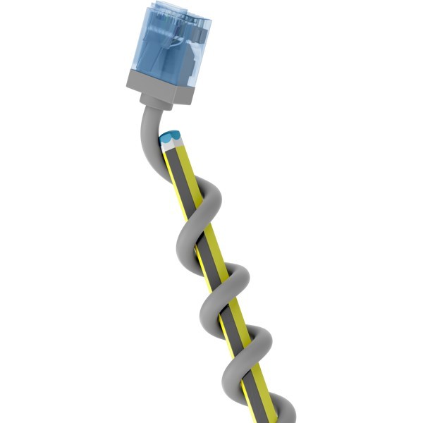 74219  Latiguillo CAT 6A, U/UTP,  0.15 m, Gris, LSZH-TPE  Slim Delgado Goobay