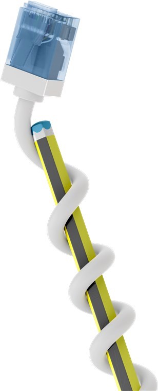 74221  Latiguillo CAT 6A, U/UTP,  0.50 m, Gris, LSZH-TPE  Slim Delgado Goobay