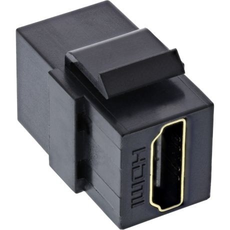 76202M  Modulo Keystone HDMI Hembra > HDMI  Hembra 4K/60Hz Negro supports HDMI 2.0