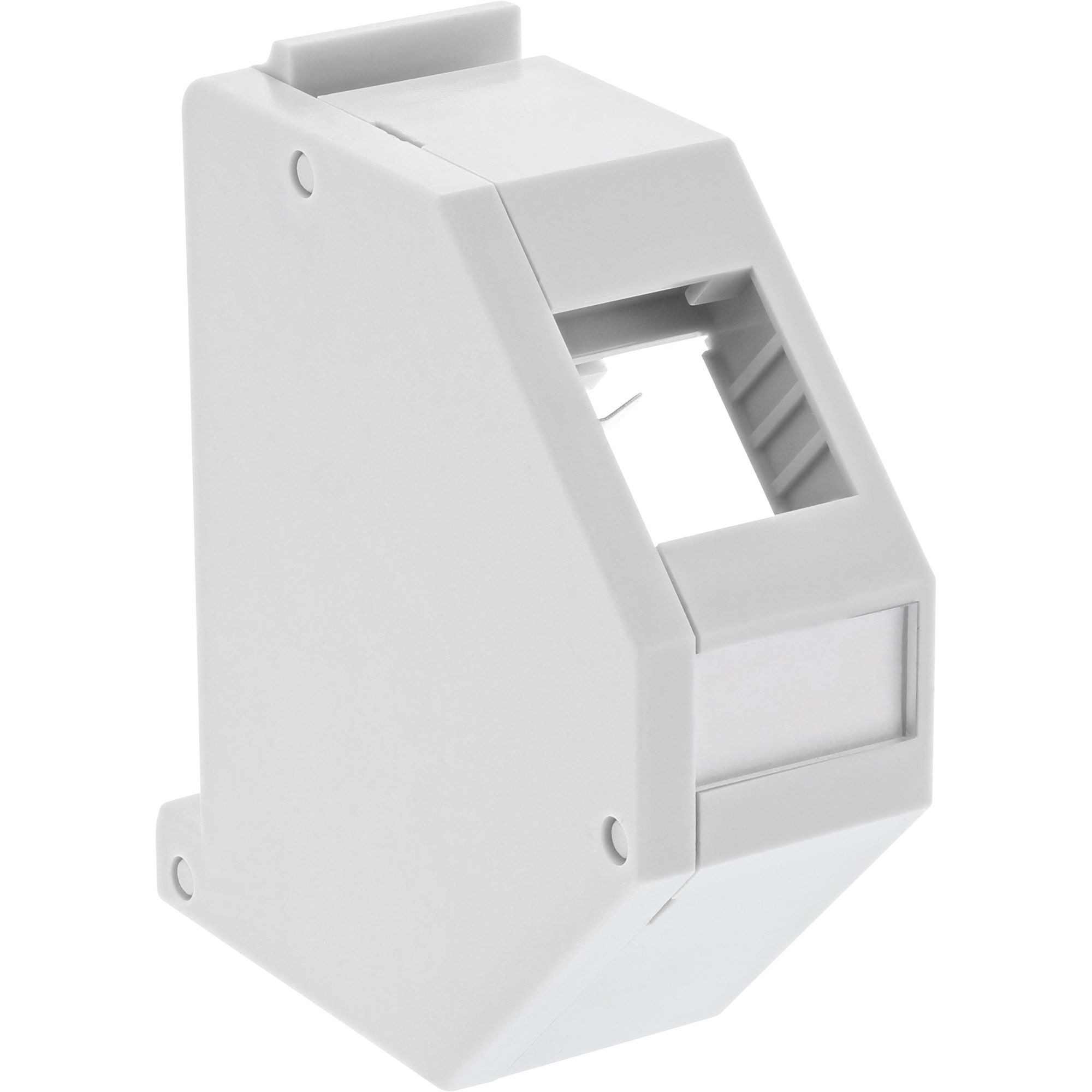 76203  Modulo de carril DIN para módulos Keystone, Gris Claro inline