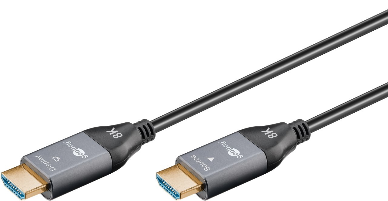 76275  Cable HDMI A-A 20 metros Optico activo 8K 60Hz  48Gbps  Cable AOC Goobay