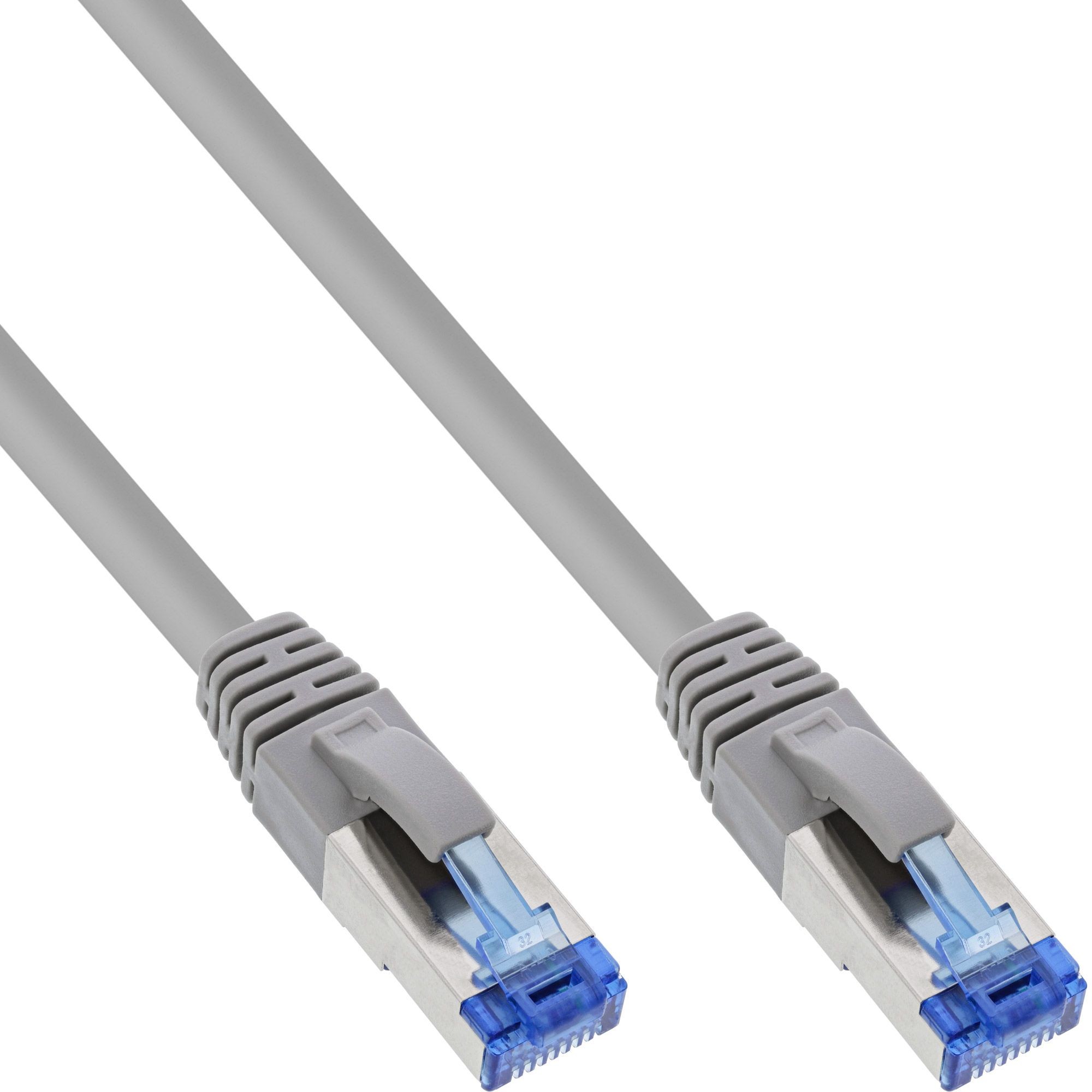 76833  Latiguillo CAT 6A, S/FTP,  0.30 m, Gris, LSZH  InLINE