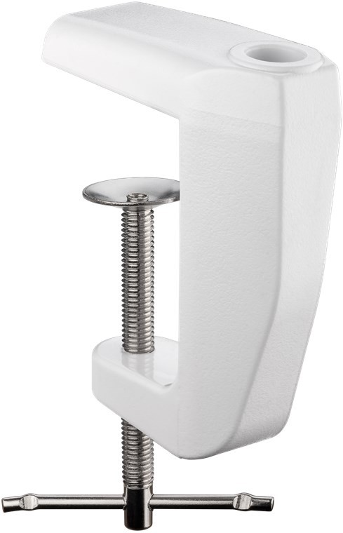 77460  Abrazadera de mesa de repuesto para lámparas de aumento
0 mm - 60 mm, metal macizo, blanco