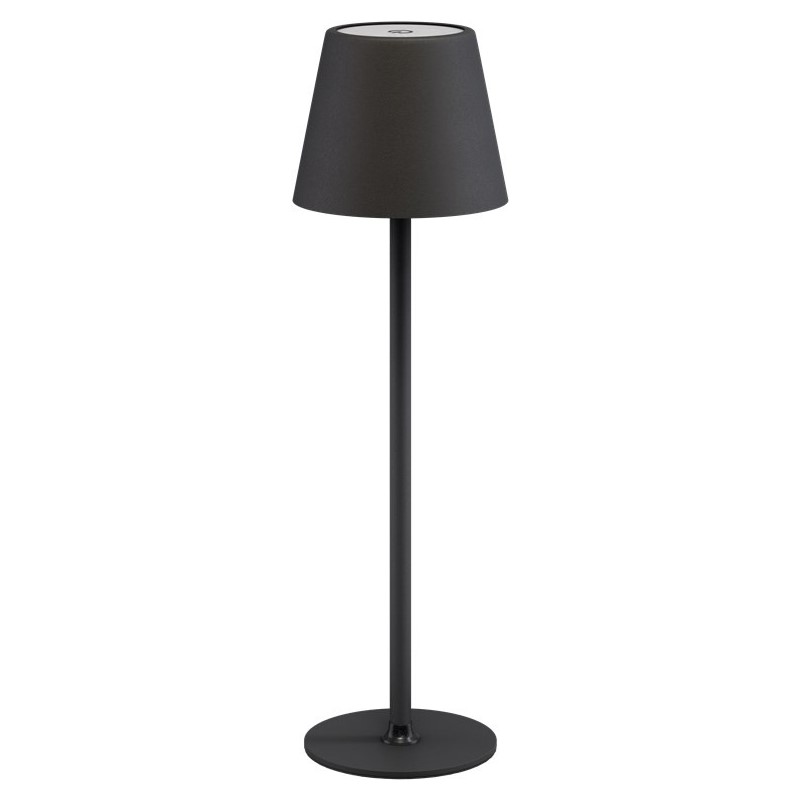 77673  L&aacute;mpara de mesa LED inal&aacute;mbrica, tama&ntilde;o M, 37 cm, Negra 
con control t&aacute;ctil, 170 lm, luz blanca c&aacute;lida (3000 K) regulable