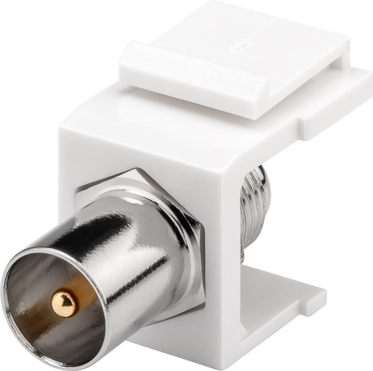 79955  Modulo Keystone TV/SAT IEC (antena) Macho > Tipo F Hembra  16.2mm