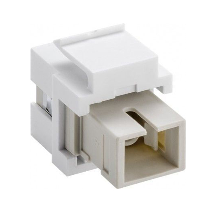 80017  Adaptador KeyStone Fibra Optica SC Hembra - SC Hembra Simplex 17mm