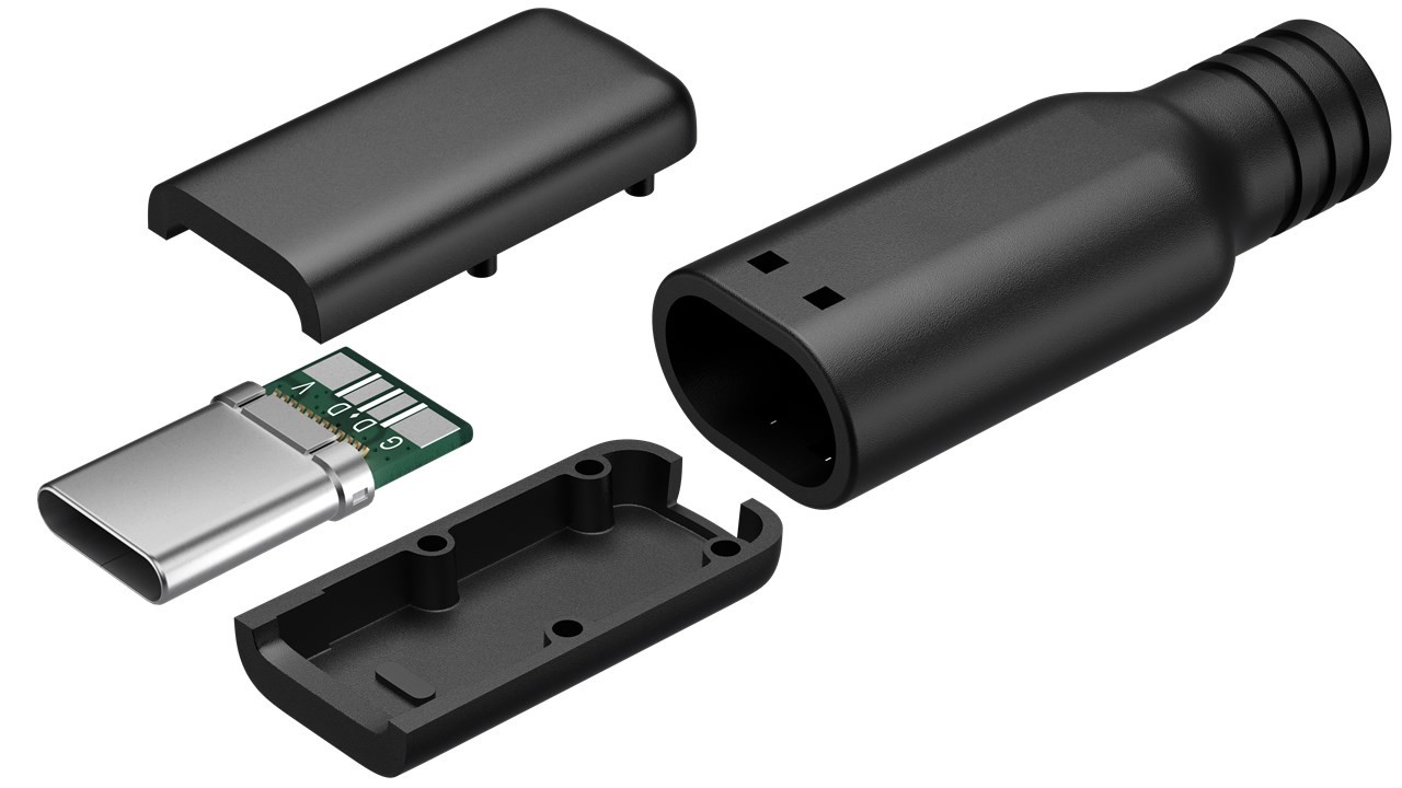 80173  Conector USB-C   Macho Soldar 15 W, 3 A, 480 Mbit/s, USB 2.0