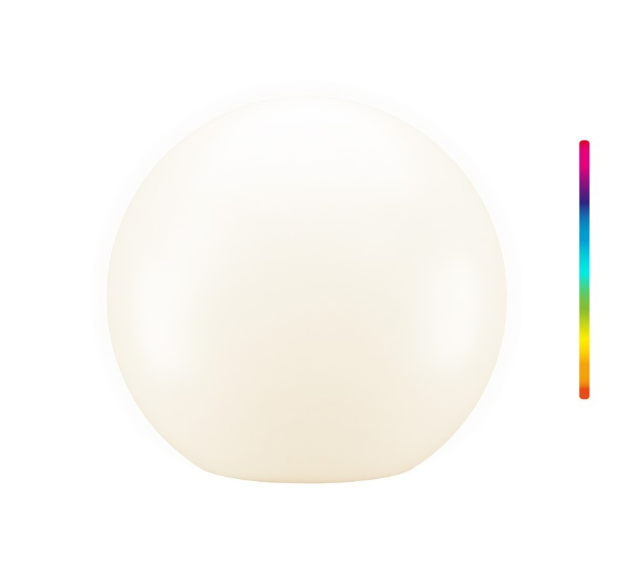 80203  Globo de luz LED solar decorativo, 35 cm, tama&ntilde;o XL, RGBW