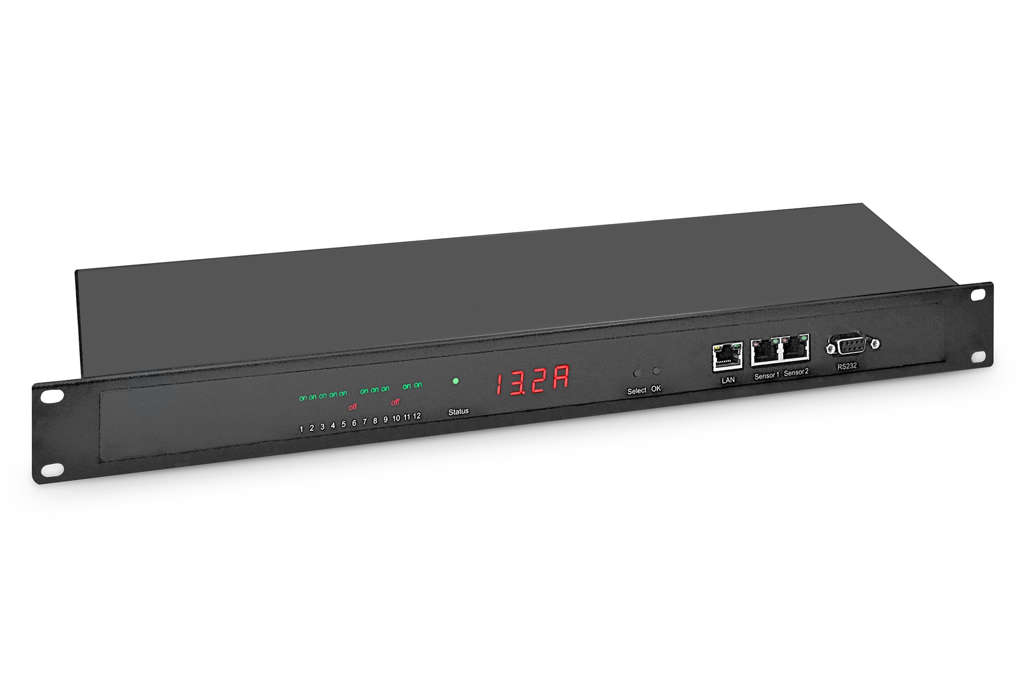 8045-1  PDU gestionada, 1 x 16 A, 12 x IEC C13, Protecci&oacute;n contra sobretensiones tipo 3, RCM tipo A **