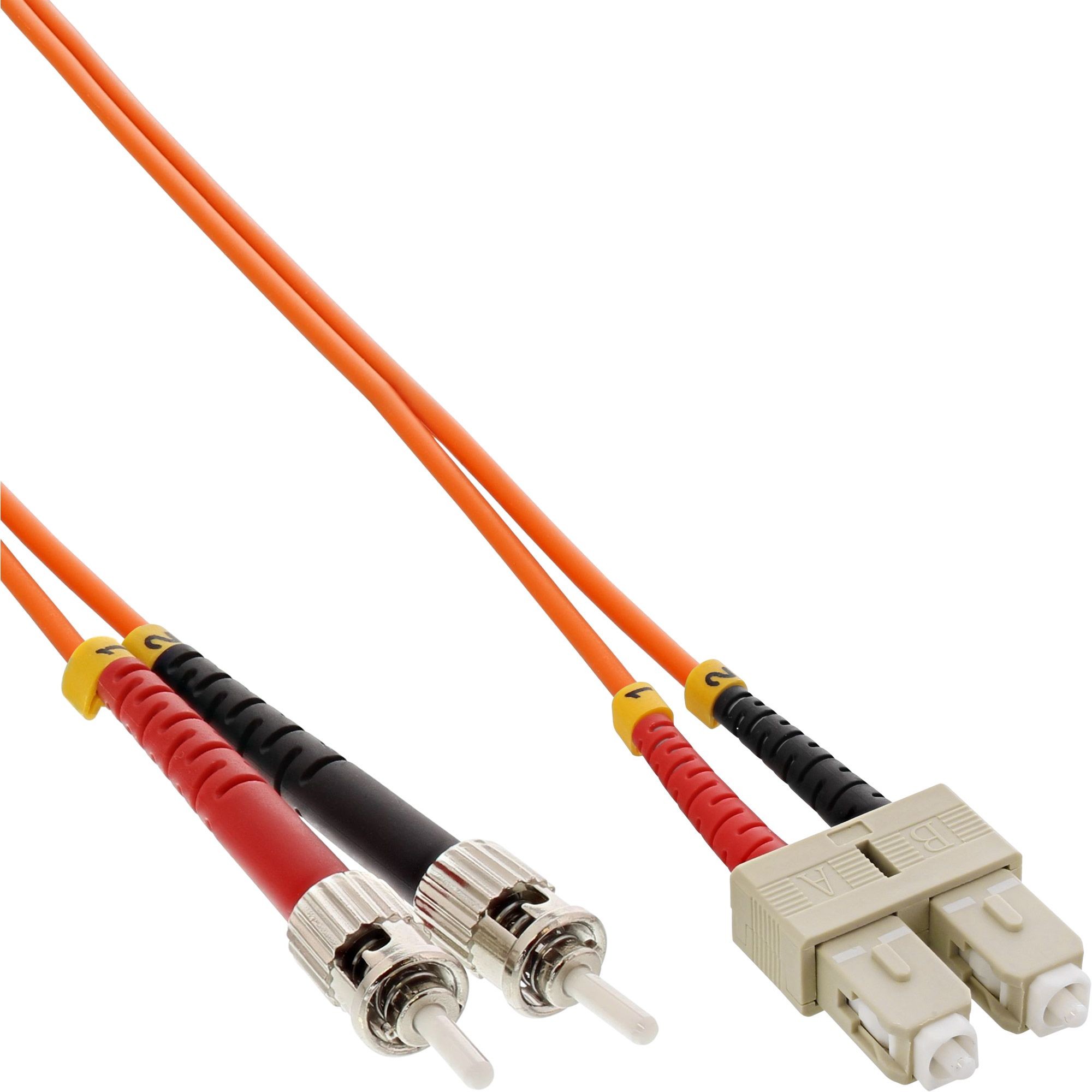 82504  Latiguillo F.O. ST a SC MM, OM2, 50/125 µ, Duplex  0,50 m