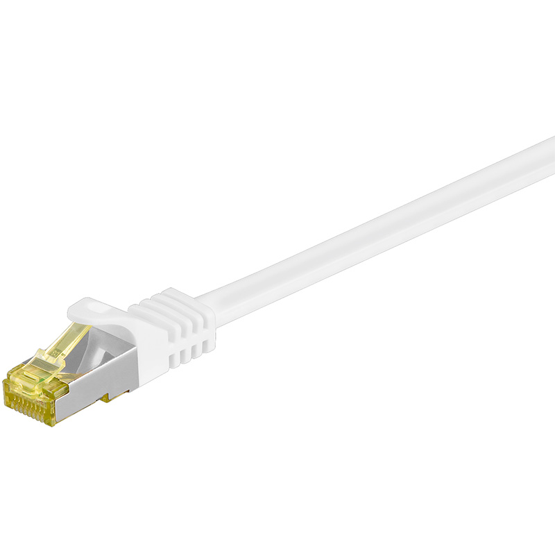 91089  Latiguillo CAT 7, S/FTP,  0.25 m, Blanco, LSZH Goobay