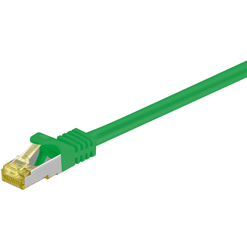 91568  Latiguillo CAT 7, S/FTP,  0.25 m, Verde, LSZH Goobay