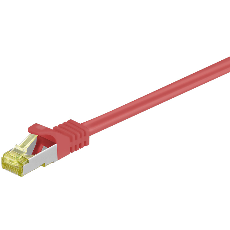 91580  Latiguillo CAT 7, S/FTP,  0.50 m, Rojo, LSZH Goobay