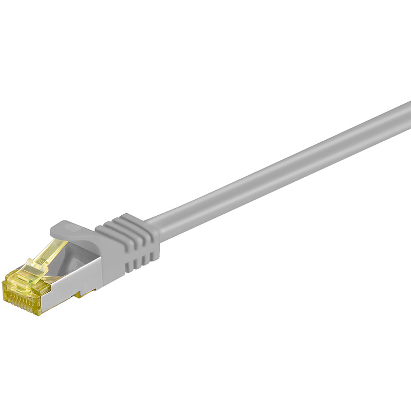 91585  Latiguillo CAT 7, S/FTP,  1.00 m, Gris, LSZH Goobay