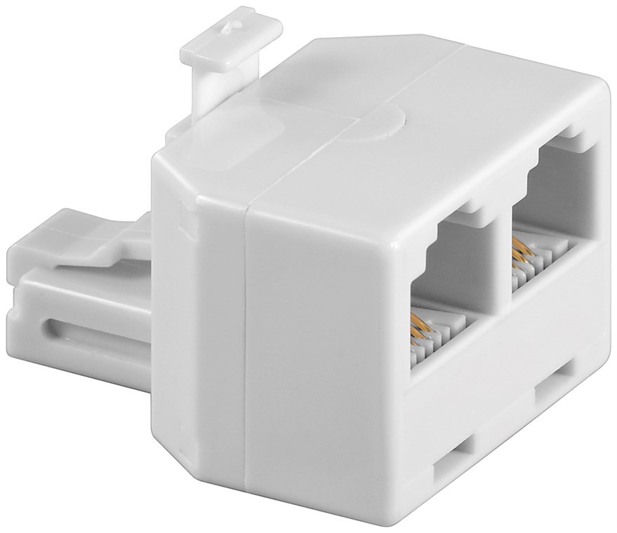 93050  Adaptador M2H RJ11 Macho (6P4C) a 2 x RJ11 (6P4C) Hembra