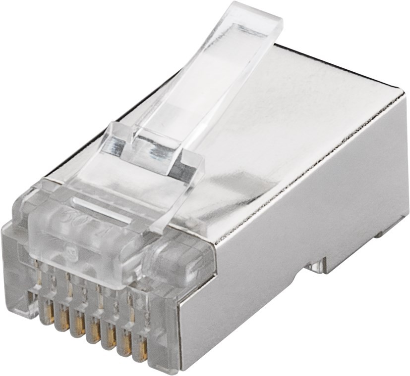 93829  Conector RJ45 Cat 6 STP SIN GUIA Goobay   (PRECIO 1 UNIDAD)   (EMBALAJE  10/100/5000)