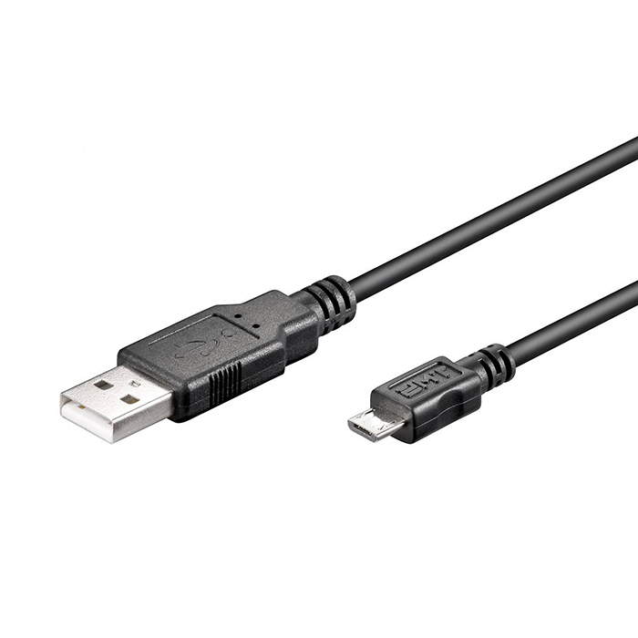 93921  Cable USB2.0 tipo AM - micro BM 5.00m Negro