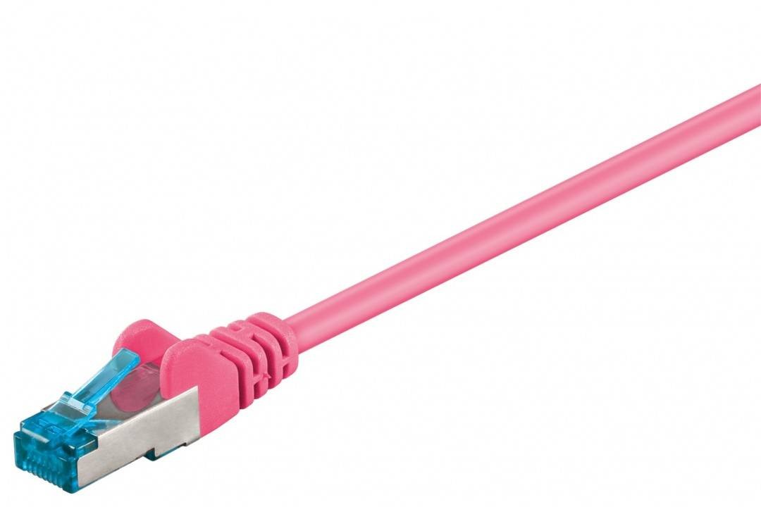 94144  Latiguillo CAT 6A, S/FTP, 15.00 m, Rosa, LSZH