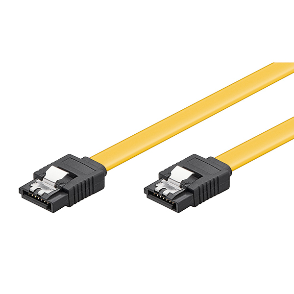 95021  Cable  0,50m SATA L-M a SATA L M Amarillo 6 Gbits