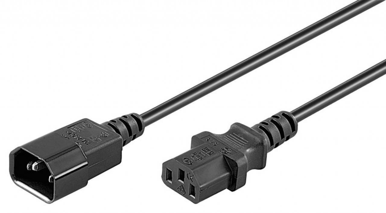 95287  Cable Extension C13 a C14  3 m Negro
