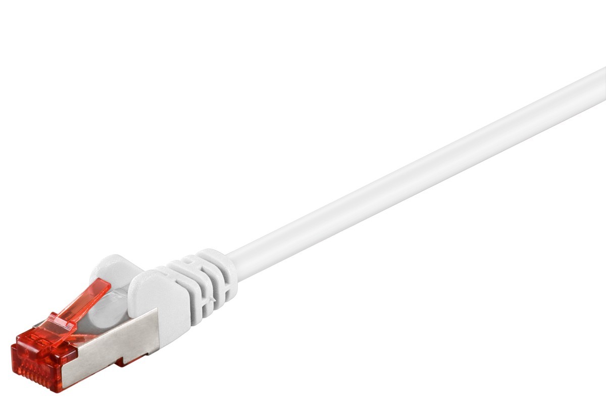 95587  Latiguillo CAT 6, S/FTP,  1.50 m, Blanco, LSZH Goobay