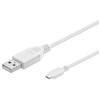 96193  Cable USB2.0 tipo AM - micro BM 1.00m Blanco