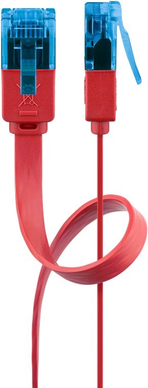 96322  Latiguillo CAT 6A, U/UTP,  2.00 m, Rojo, CU-PVC- PLANO