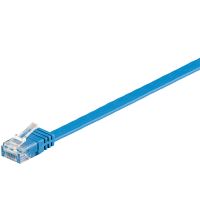 96395  Latiguillo CAT 6, U-UTP,  0.50 m, Azul, Plano CU-PVC