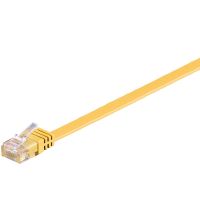 96396  Latiguillo CAT 6, U-UTP,  0.50 m, Amarillo, Plano CU-PVC