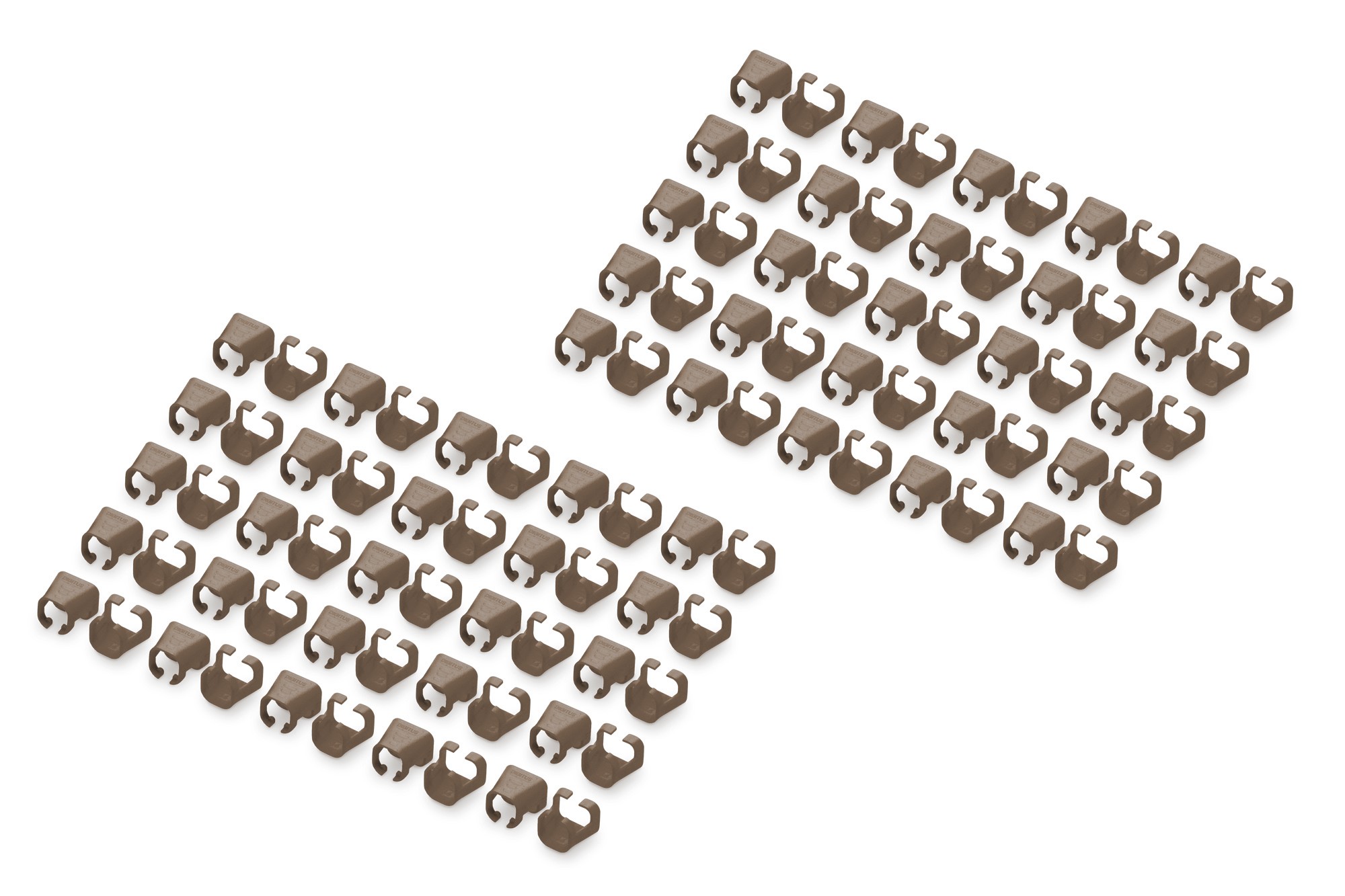 A-CC-BR  Clips de colores para cables RJ45 Color Marron, paquete de 100 unidades DIGITUS
