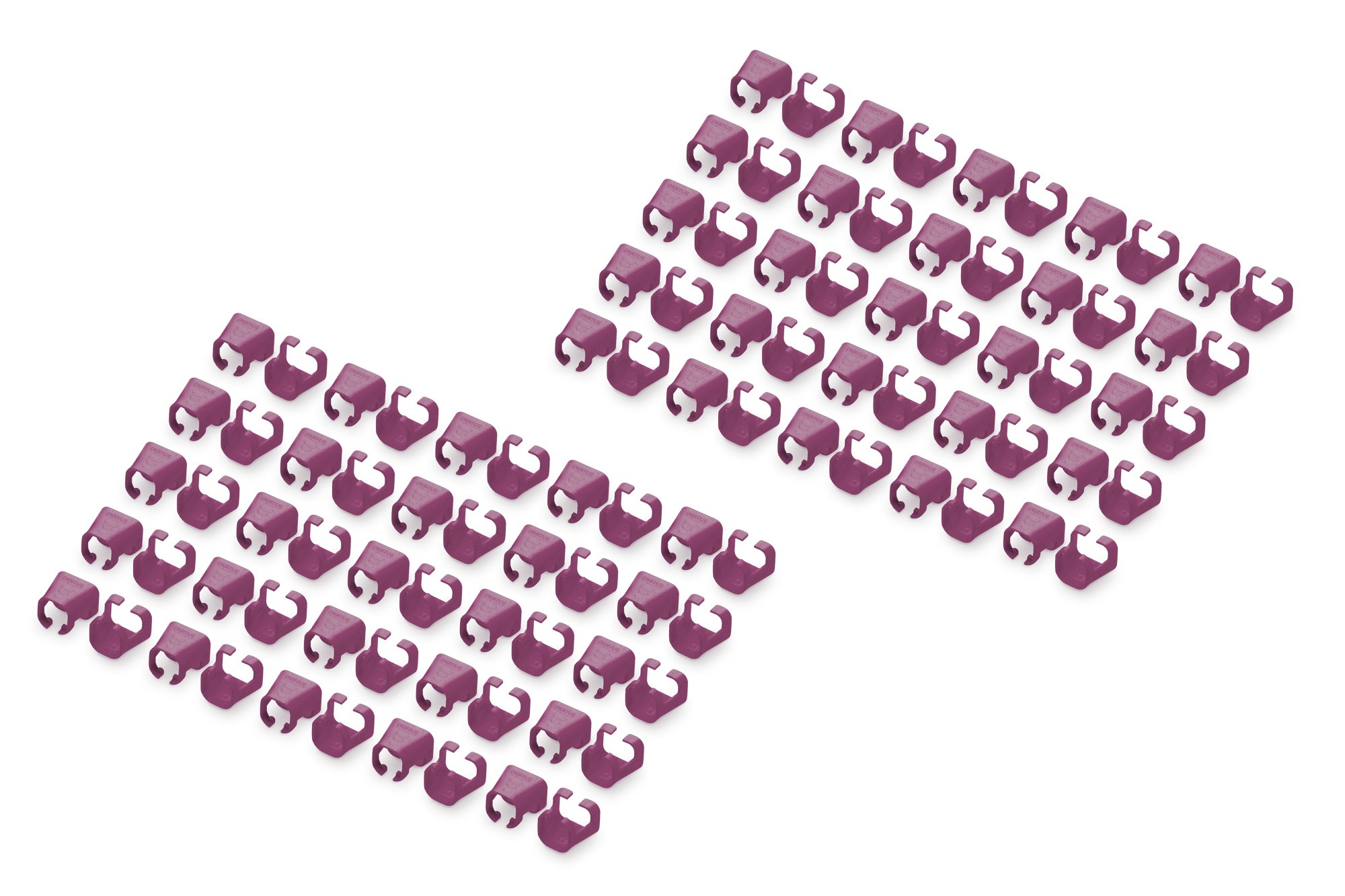 A-CC-MG  Clips de colores para cables RJ45 Color Magenta, paquete de 100 unidades DIGITUS