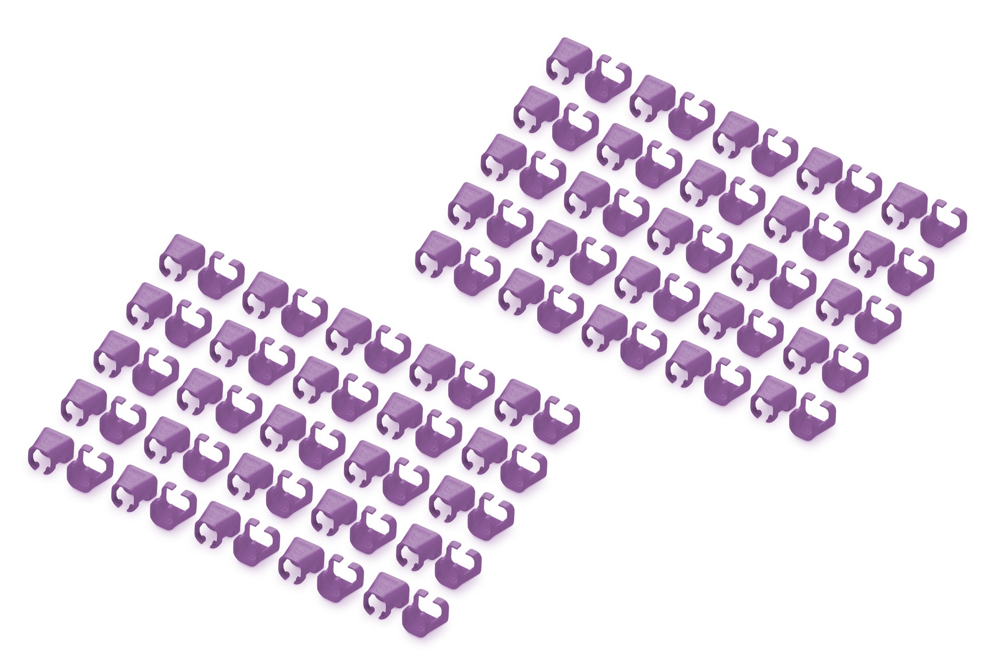 A-CC-VI  Clips de colores para cables RJ45 Color Violeta, paquete de 100 unidades DIGITUS